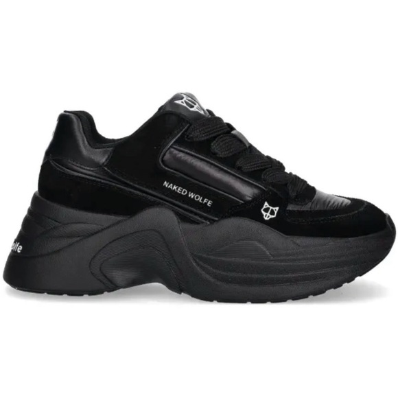 Naked Wolfe Other - Naked Wolfe Black Platform Sneakers